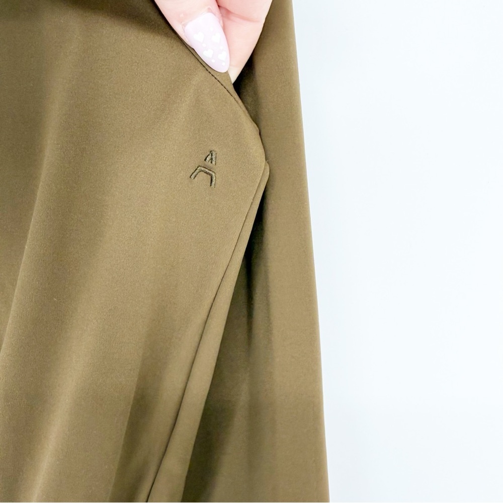 Aday 1/4 Button Pullover S Green - image 5